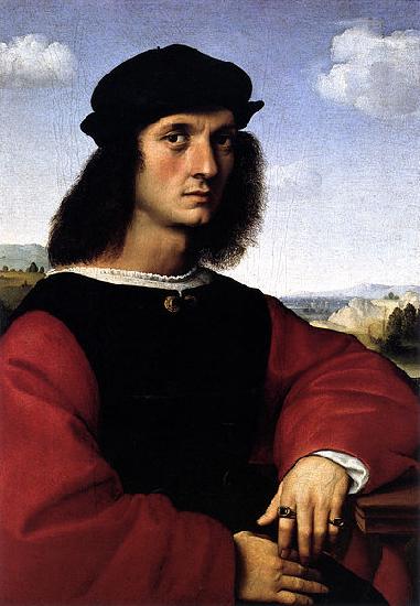 RAFFAELLO Sanzio Portrait of Agnolo Doni oil painting picture
